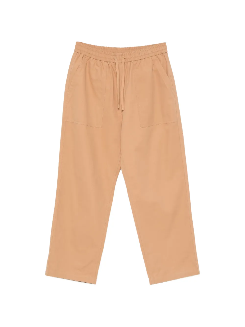 Maison Kitsuné drawstring patch-pocket trousers - Toni neutri