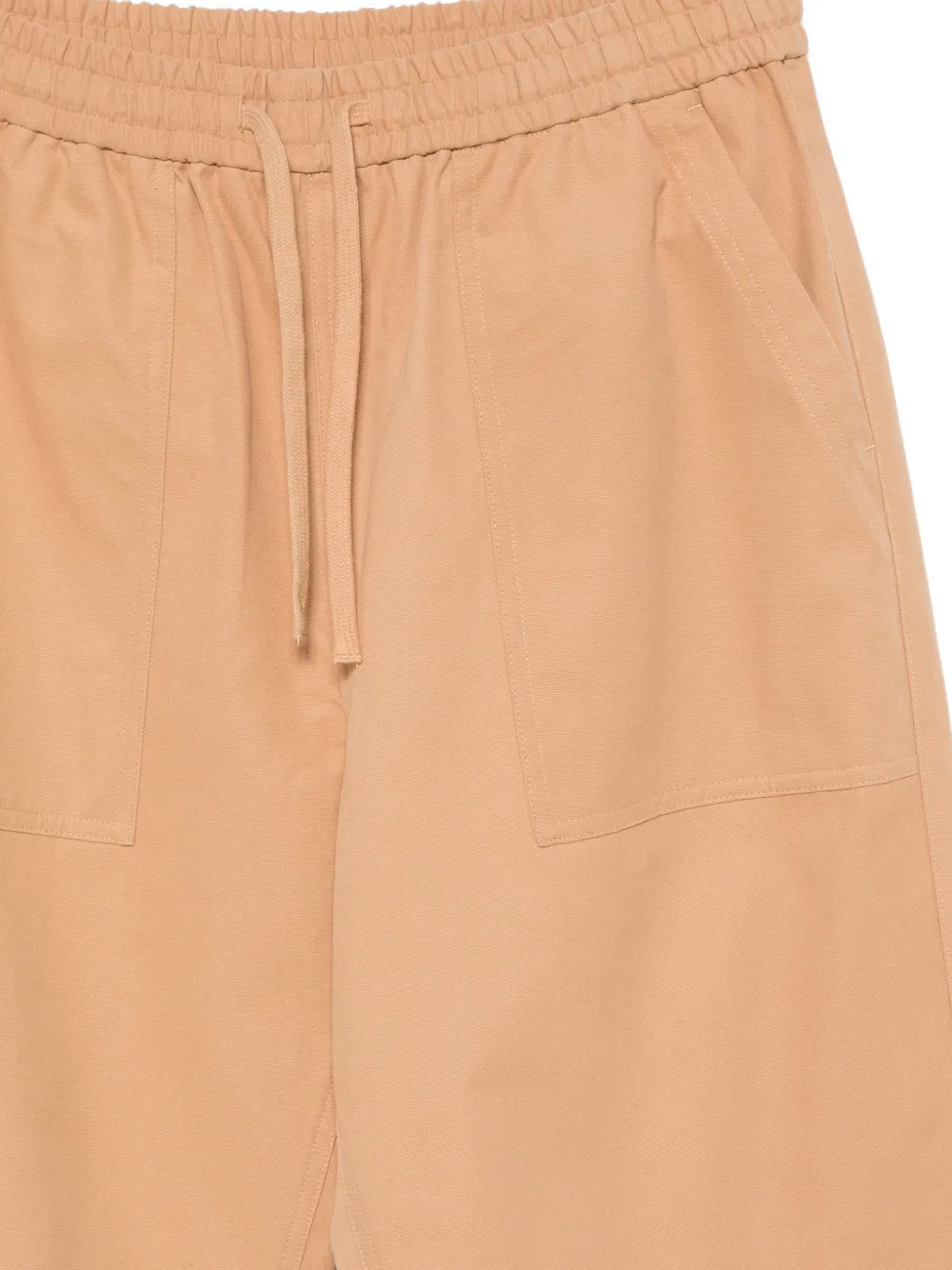 Maison Kitsuné Broek met trekkoord en opgestikte zak Beige