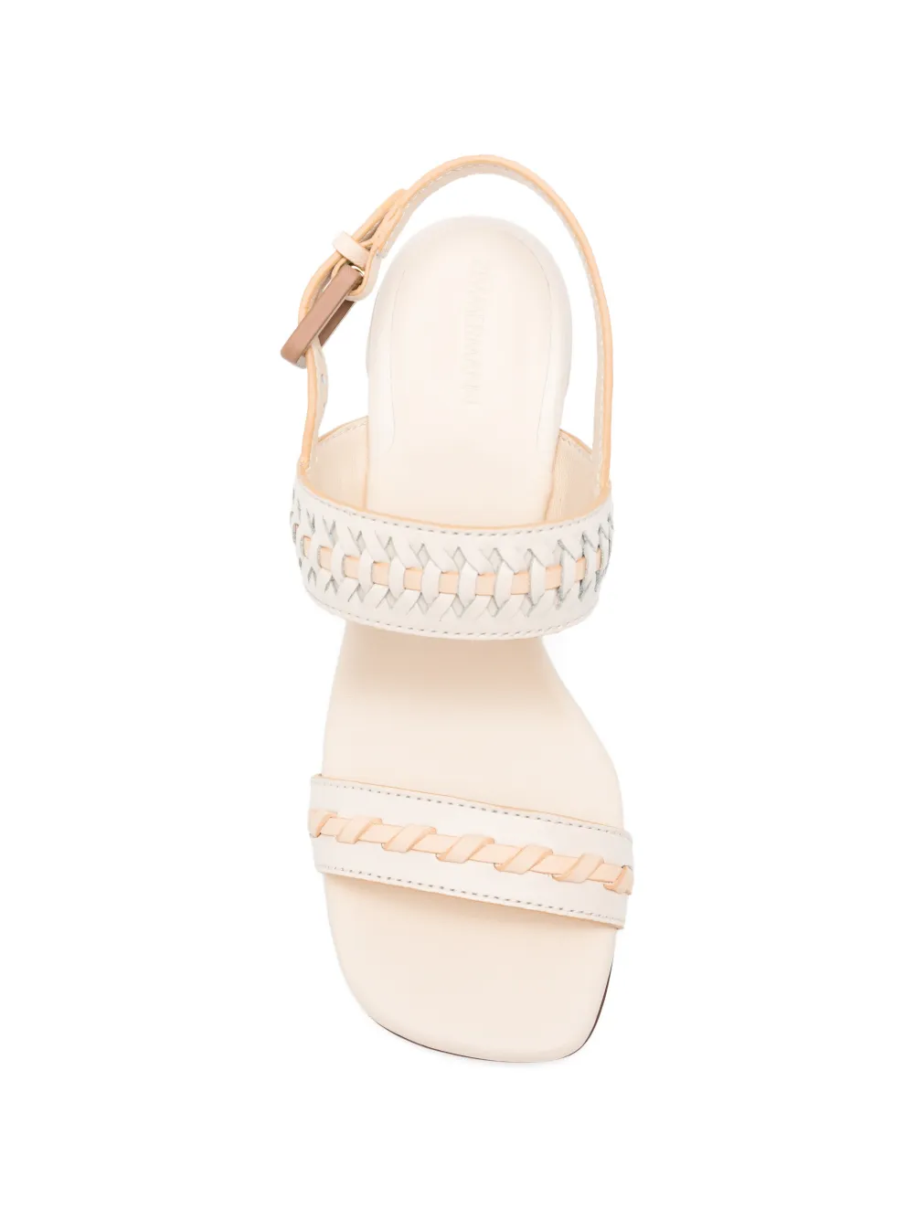 ZIMMERMANN Alchemy sandalen met blokhak en geweven bandje Beige