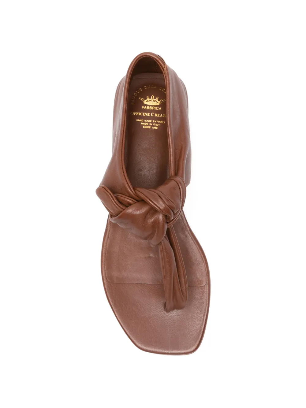 Officine Creative Suki knotted sandals Bruin