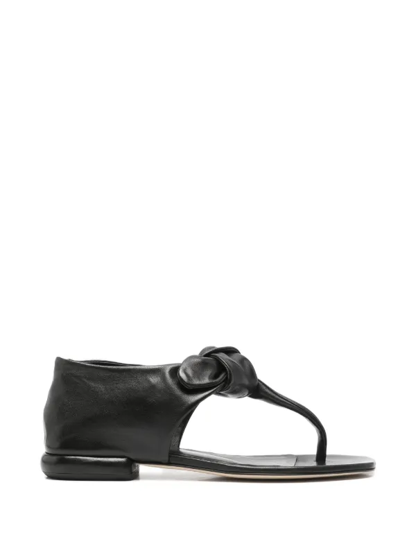 Officine Creative Suki Knot-detail Sandals in Black
