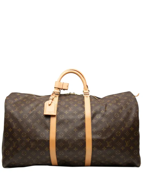 Louis Vuitton Pre-Owned 1999 모노그램 키폴 60 트래블 백