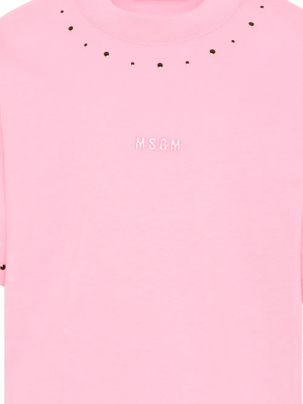 MSGM Kids T-shirt met studs Roze
