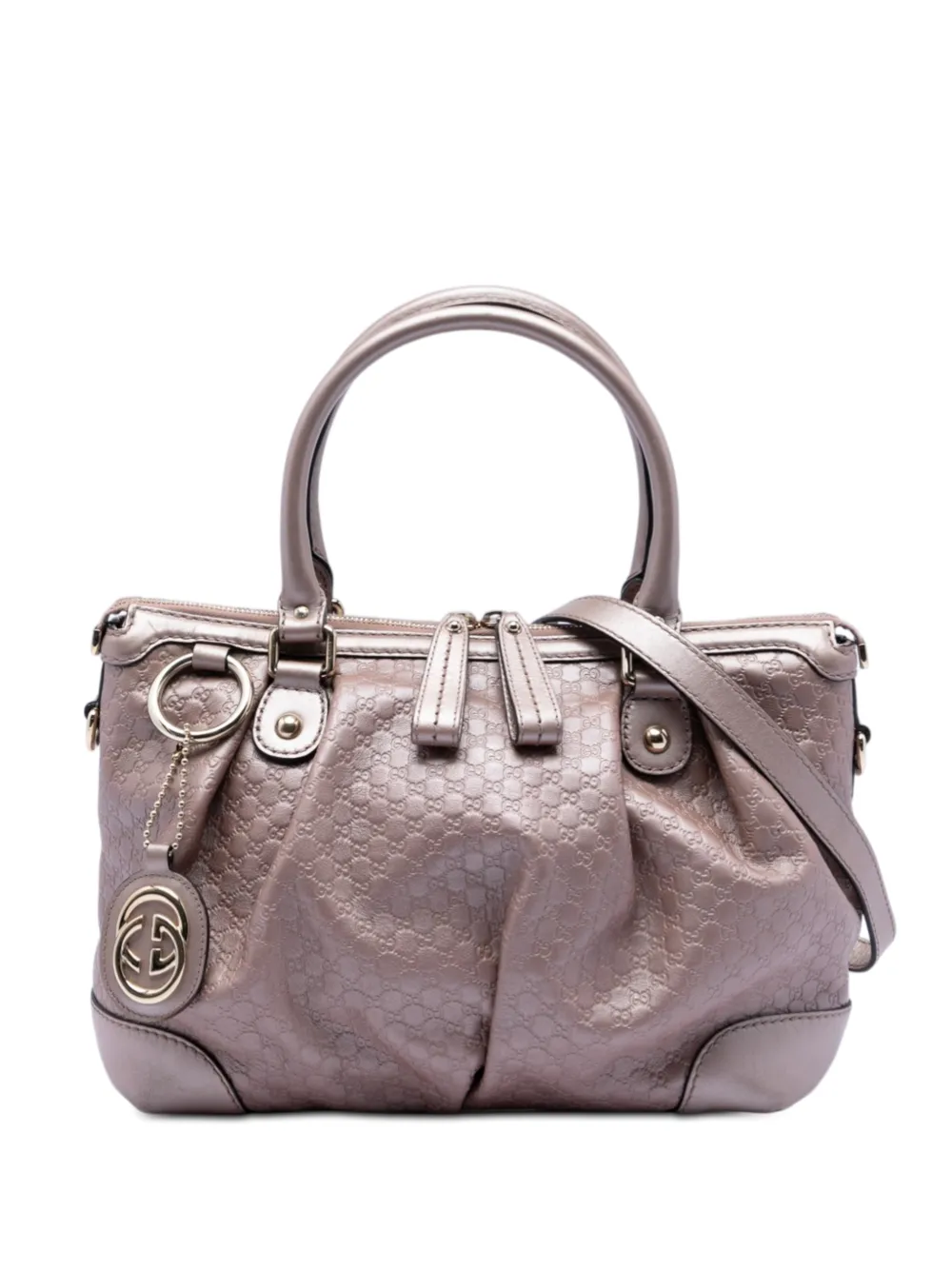 Gucci Pre-Owned 2016-2025 Microguccissima Sukey satchel - Viola