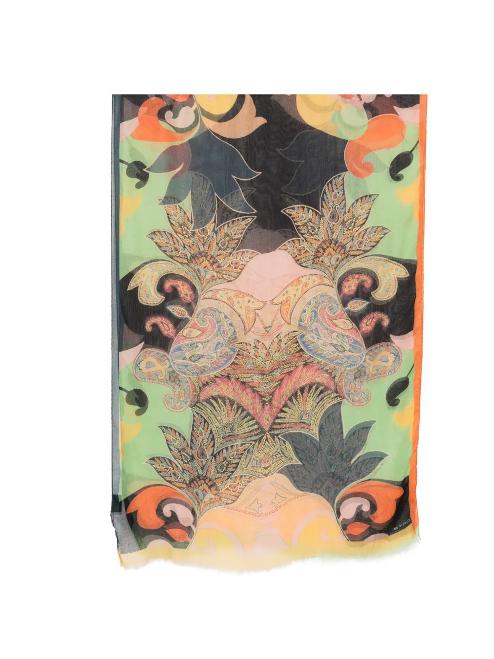 ETRO paisley-print scarf - Verde