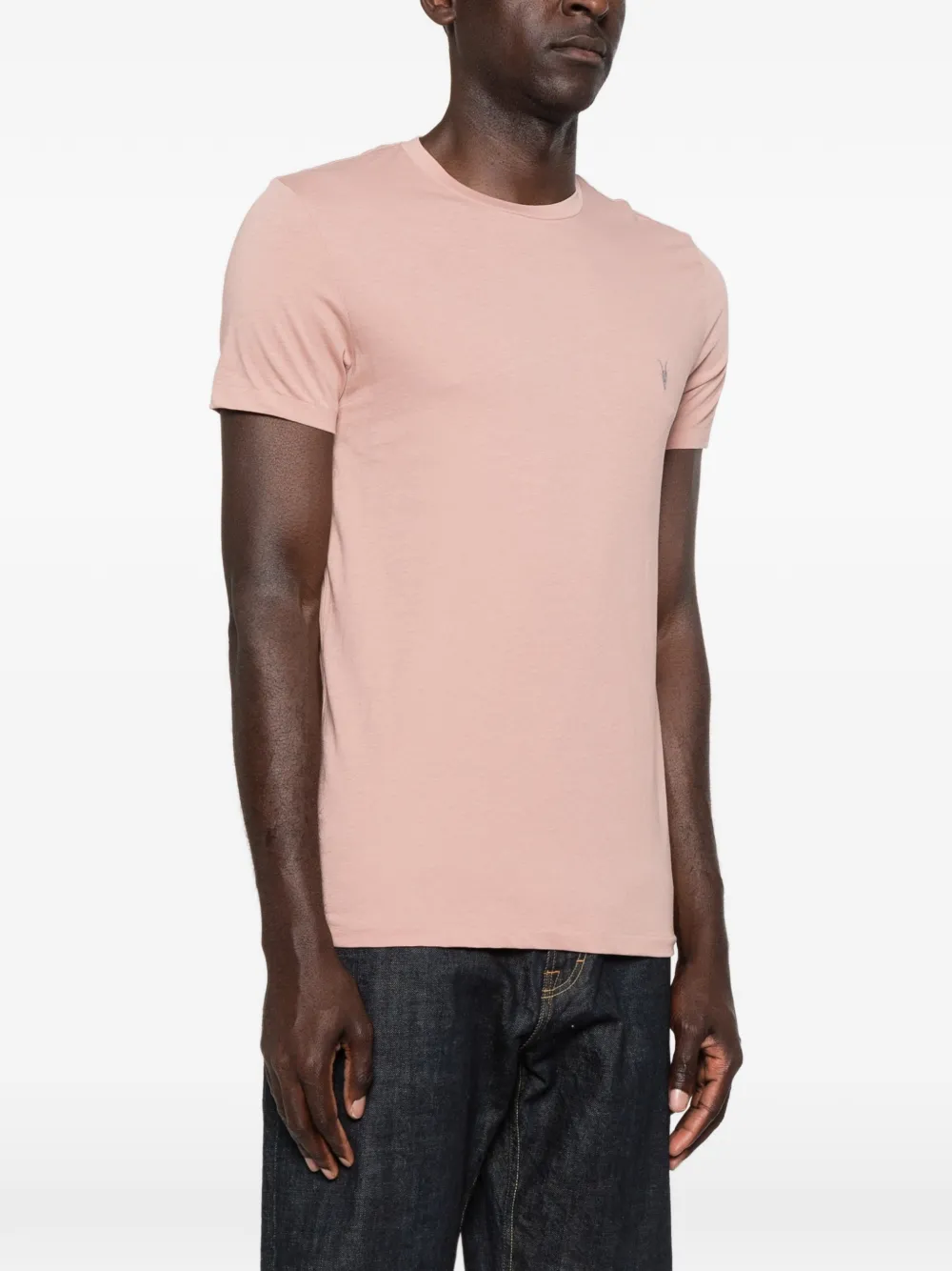 AllSaints Drie T-shirts met geborduurd logo Wit
