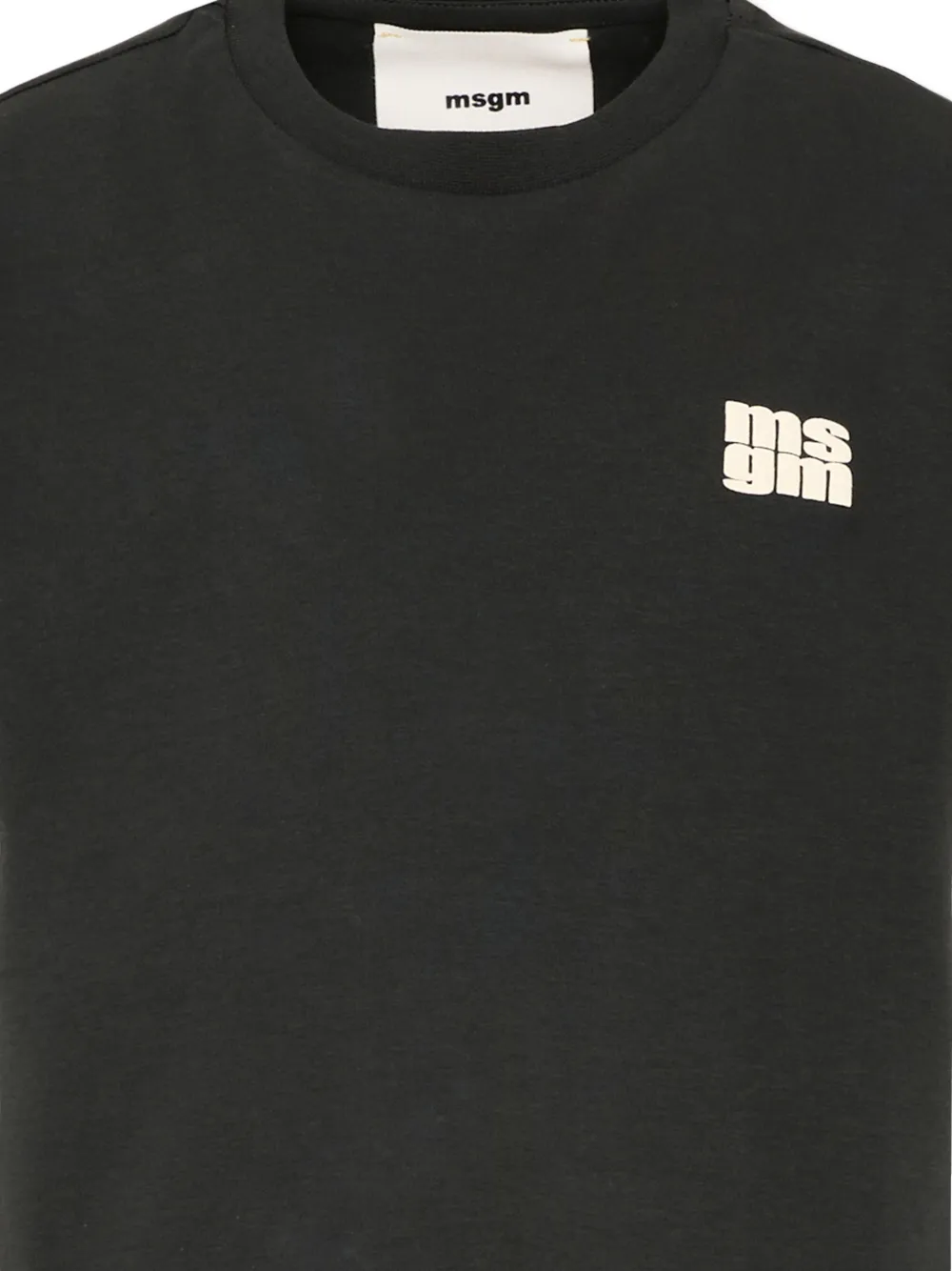MSGM Kids T-shirt met logo Zwart