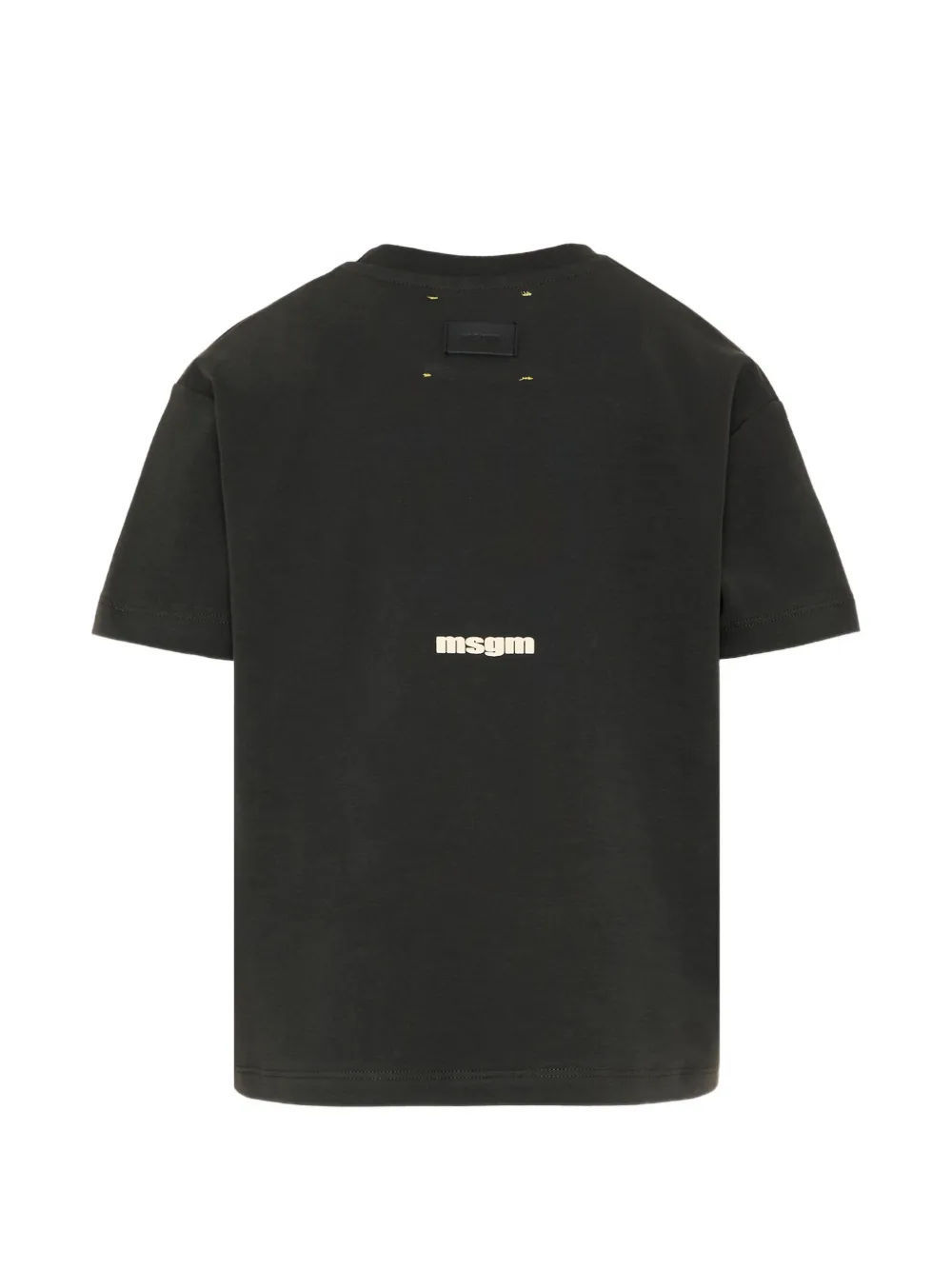 MSGM Kids T-shirt met logo Zwart