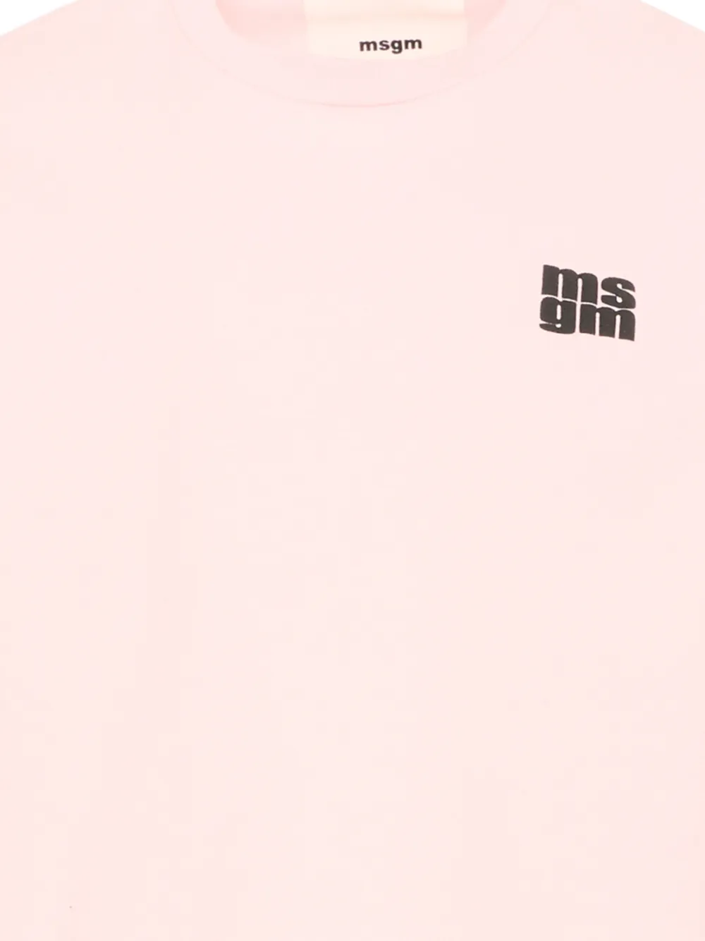 MSGM Kids T-shirt met logo Roze