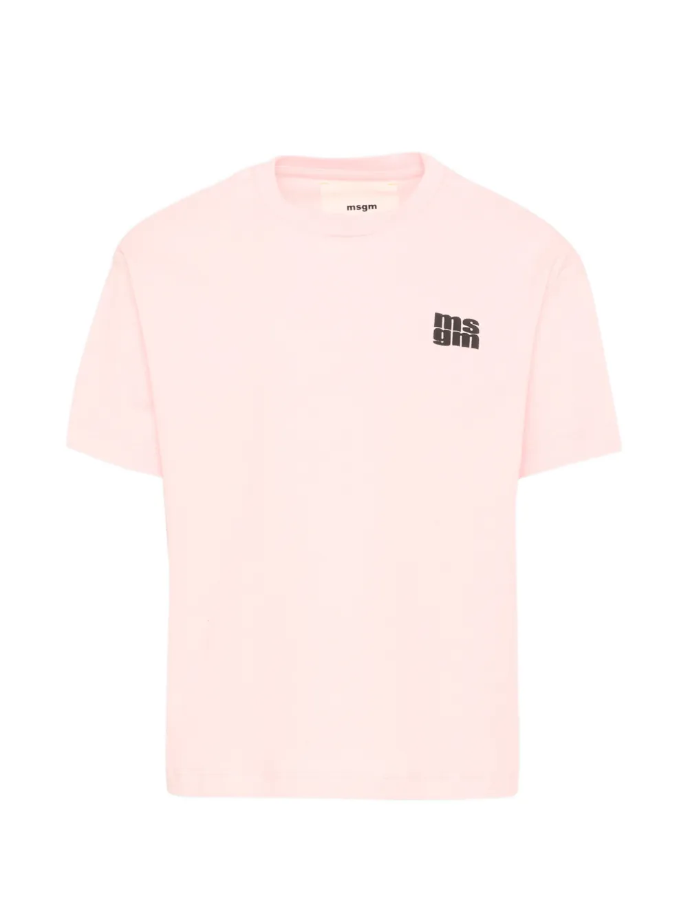 MSGM Kids logo T-shirt - Rosa