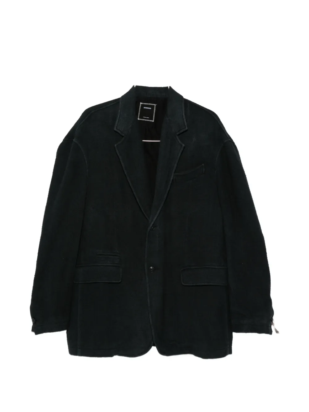 SEWMOD notched-lapel single-breasted blazer - Nero