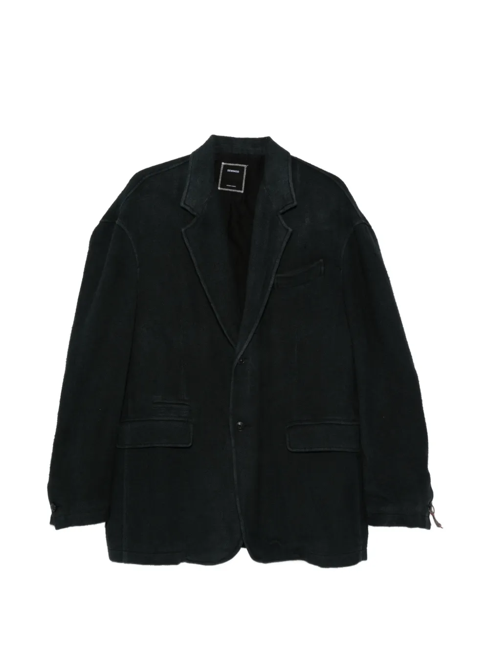 SEWMOD notched-lapel single-breasted blazer - Nero