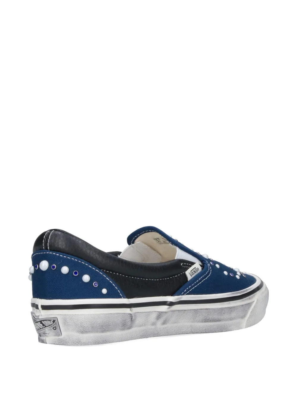 Vans Premium slip-on sneakers met parels Blauw