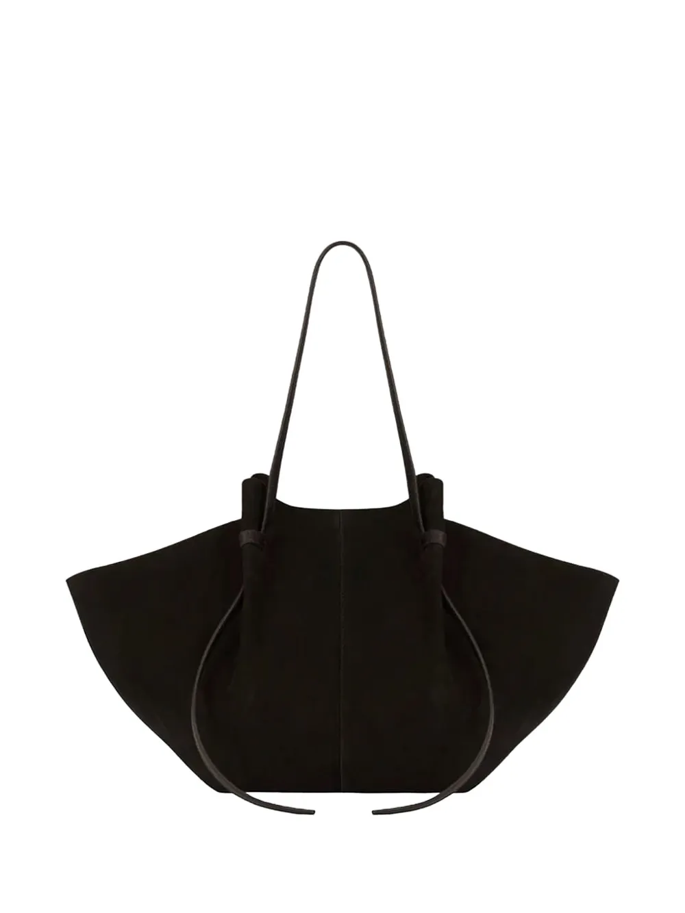 Yuzefi large Mochi suede shoulder bag - Nero