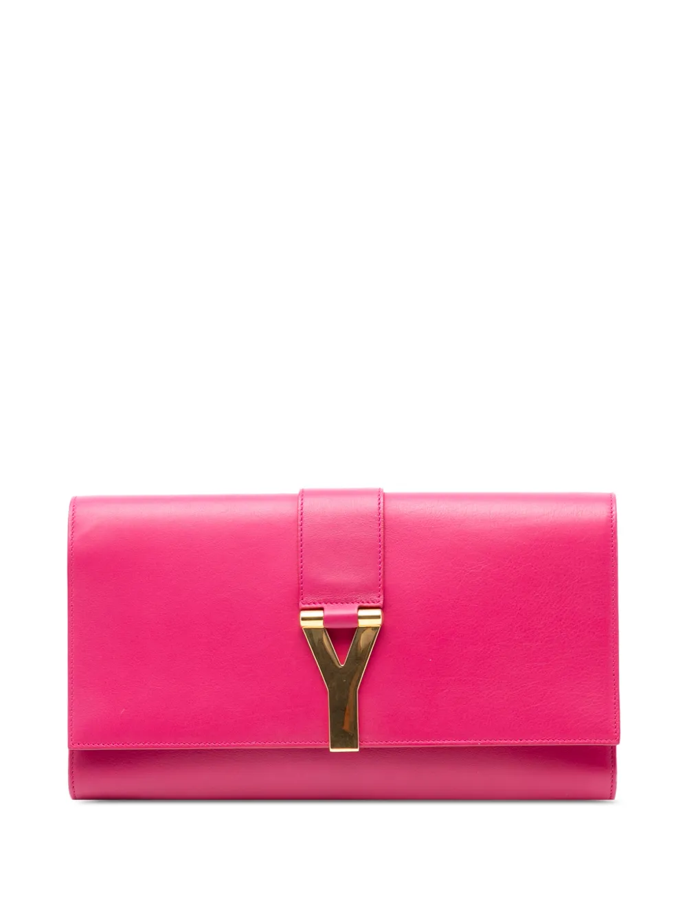 Saint Laurent Pre-Owned 2013-2026 Leather Chyc Ligne clutch bag - Rosa
