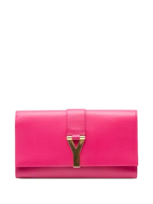 Saint Laurent Pre-Owned 2020S レザー シックライン クラッチバッグ