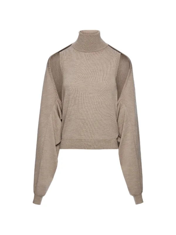 Magda Butrym Fine-knit Jumper in Neutrals