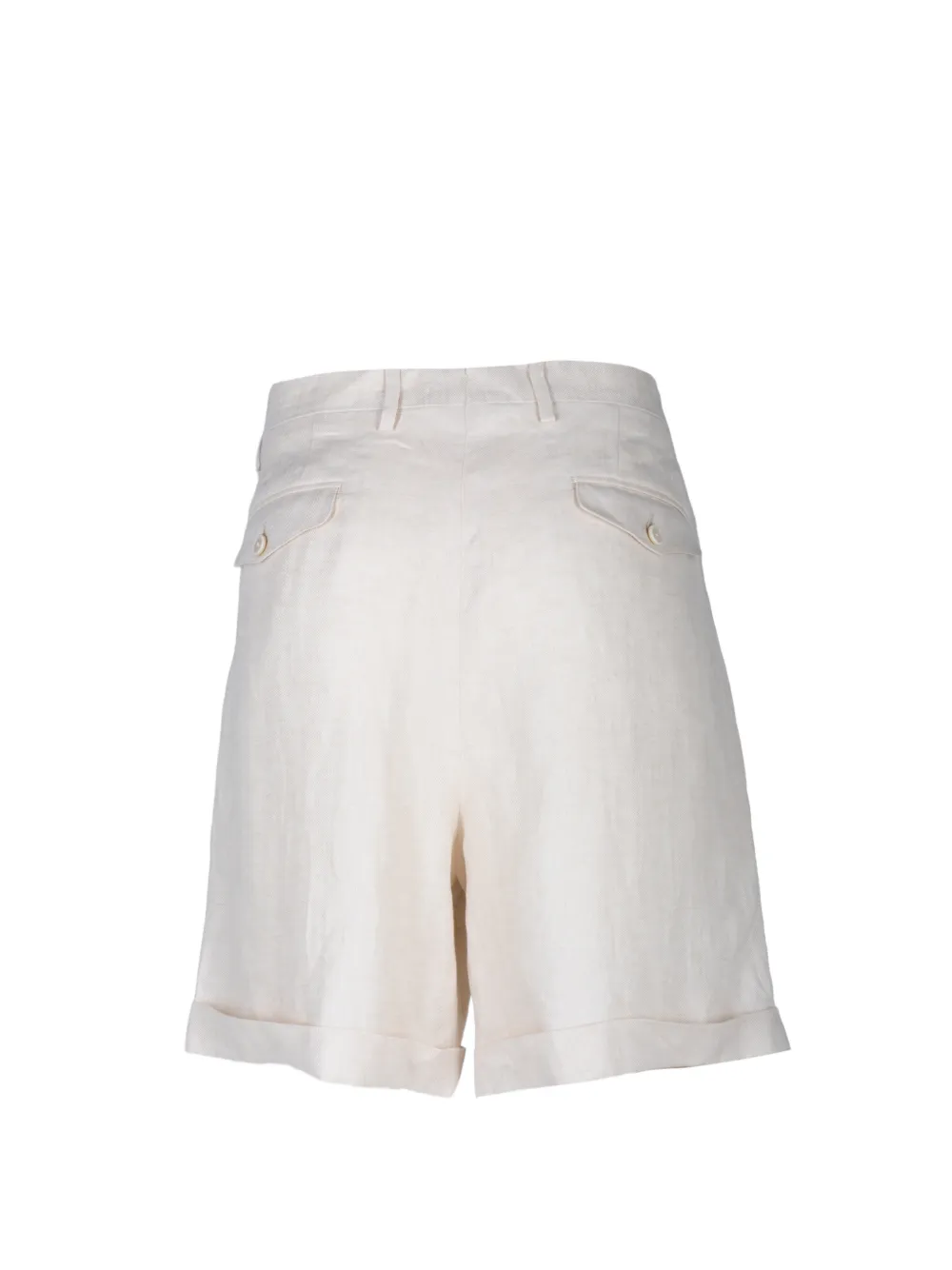Lardini Shorts met riemlussen Beige