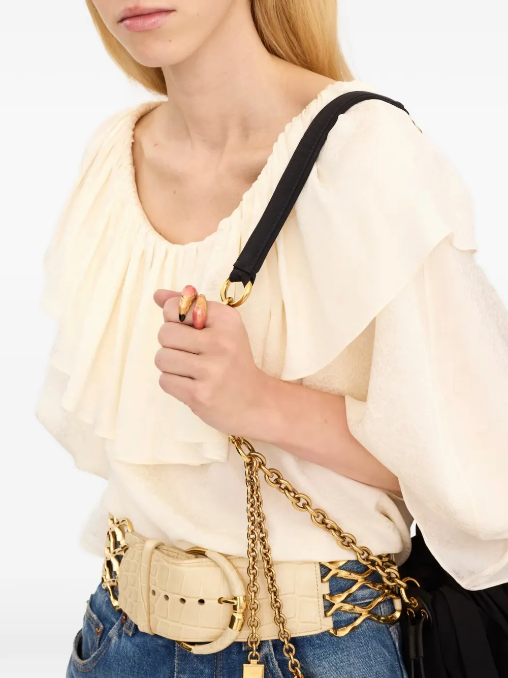  Chloé Anillo Tropicus Toi Et Moi - Dorado 