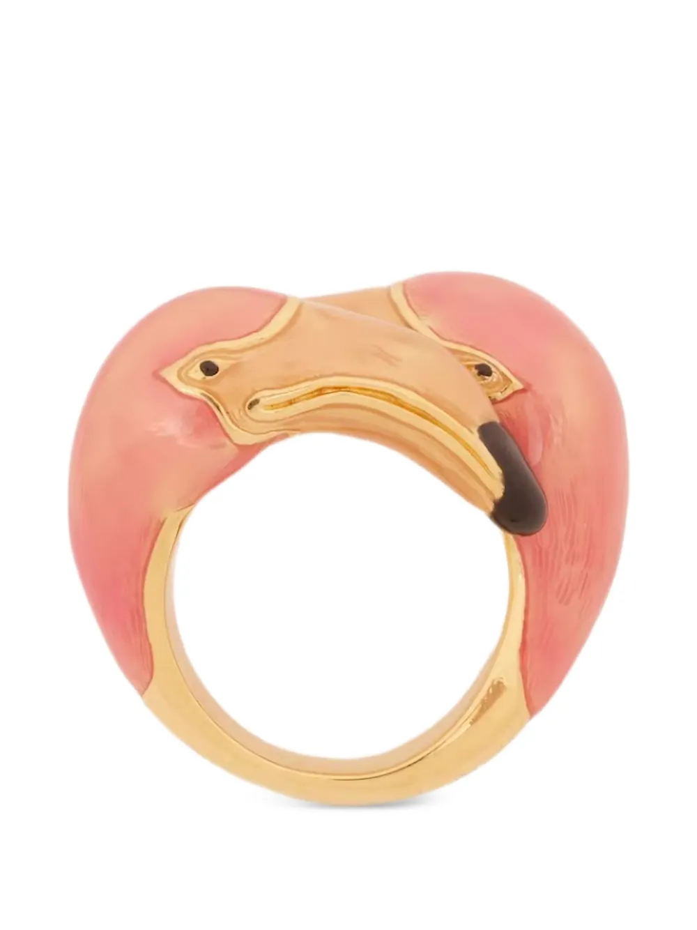 Chloé Tropicus Toi et Moi flamingo ring - Oro
