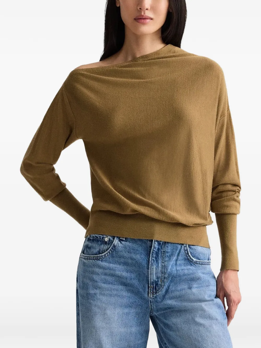 TWP Cold Shoulder jumper - Nude