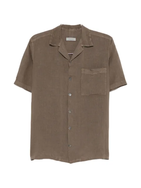 Canali short-sleeve pocket-detail shirt