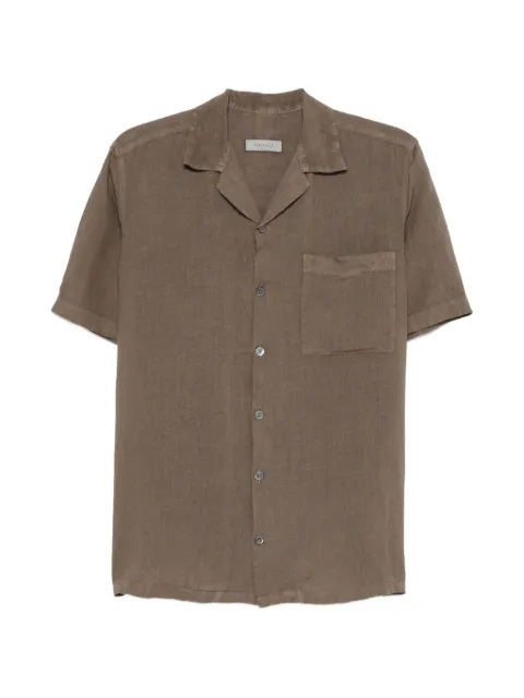 Canali short-sleeve pocket-detail shirt