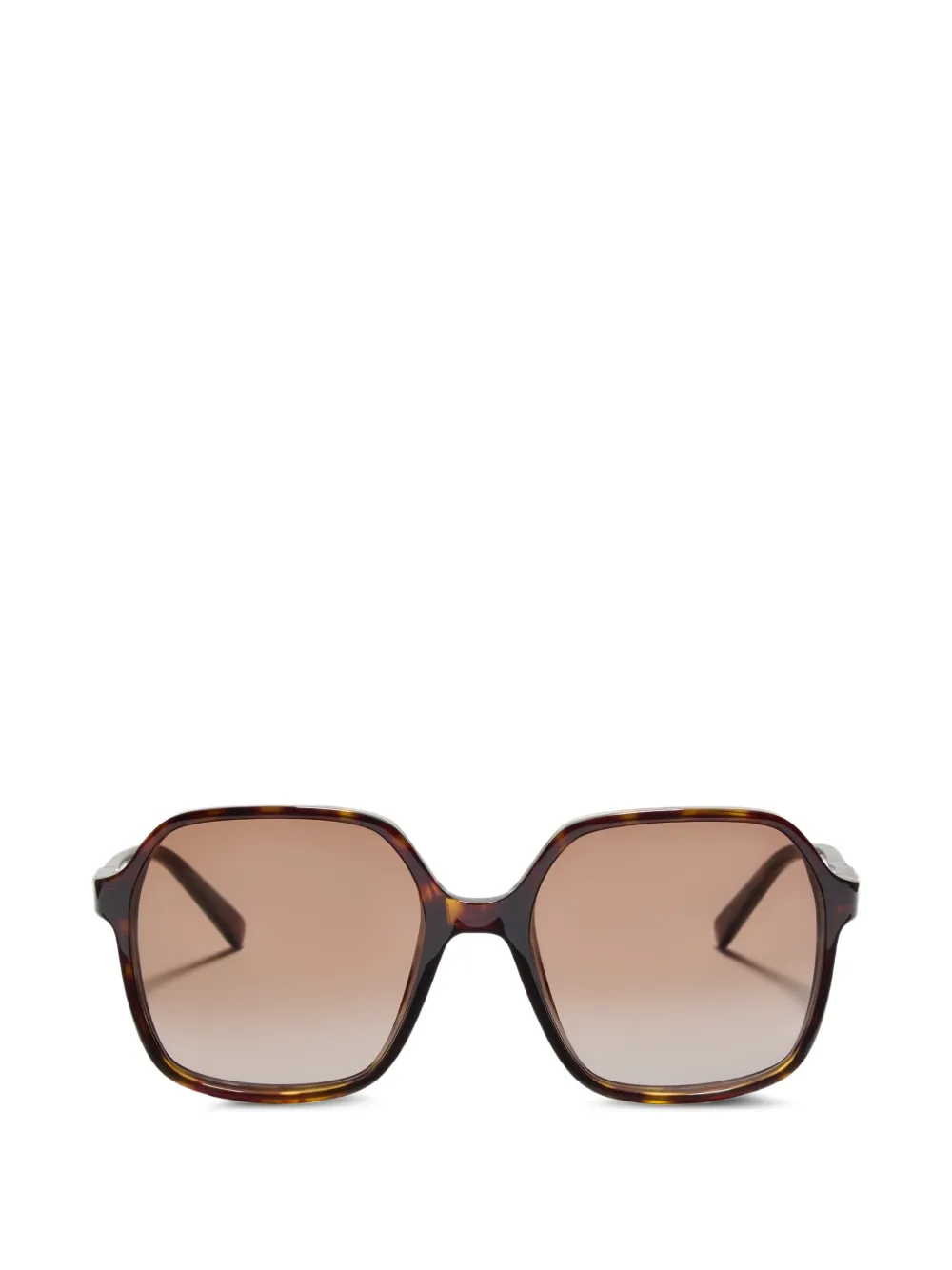 Valentino Garavani rectangular acetate sunglasses - Marrone
