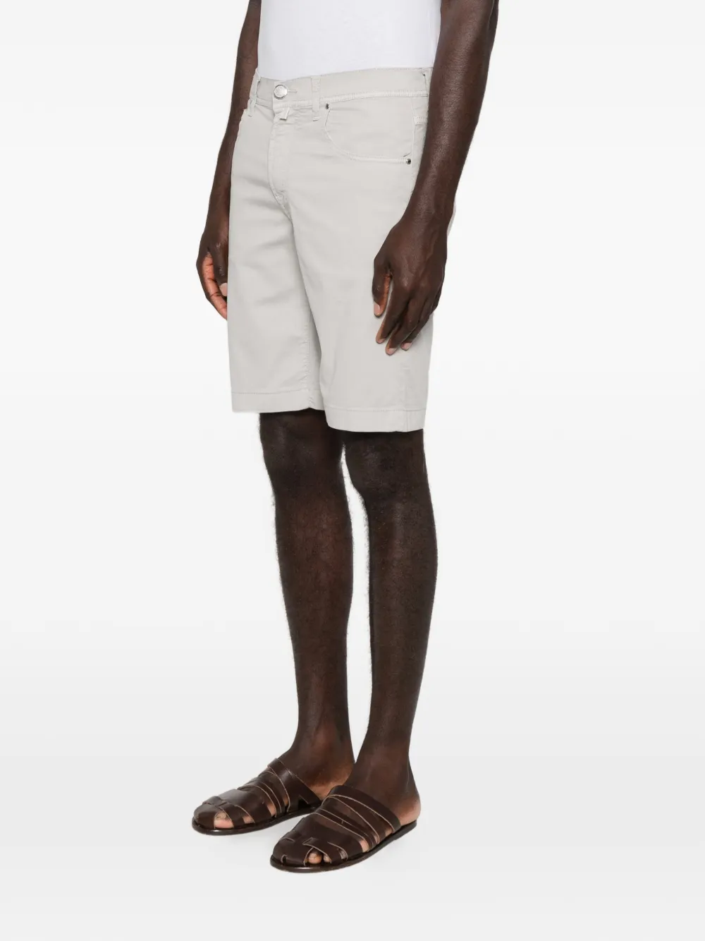 Jacob Cohën Nicolas shorts met logopatch Grijs