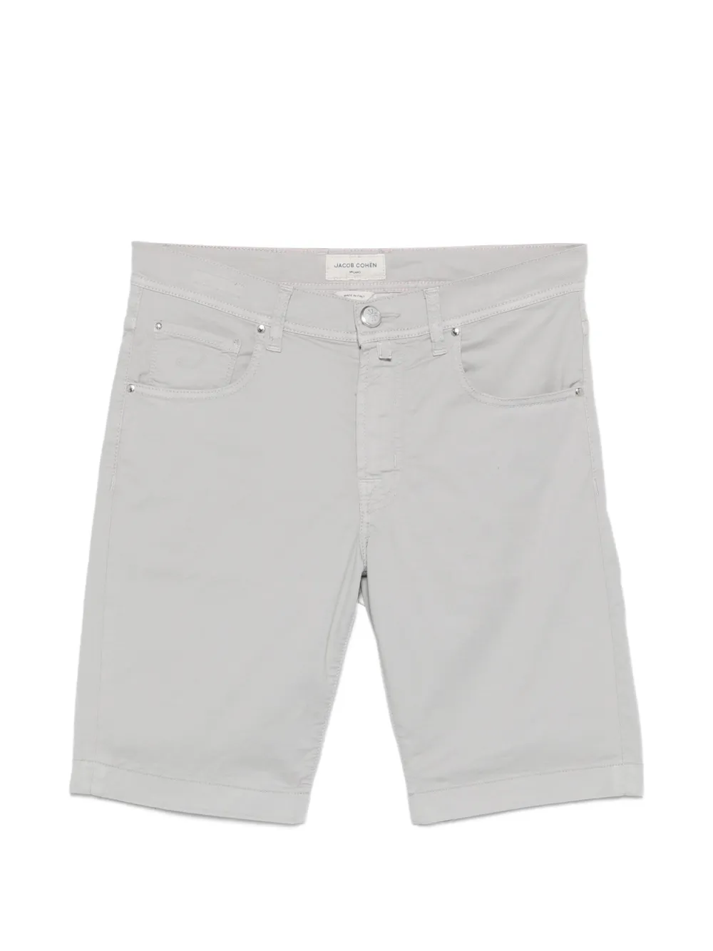 Jacob Cohën Nicolas logo-patch pocket shorts - Grey