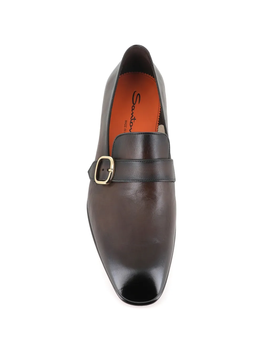Santoni buckle-fastening leather loafers Bruin