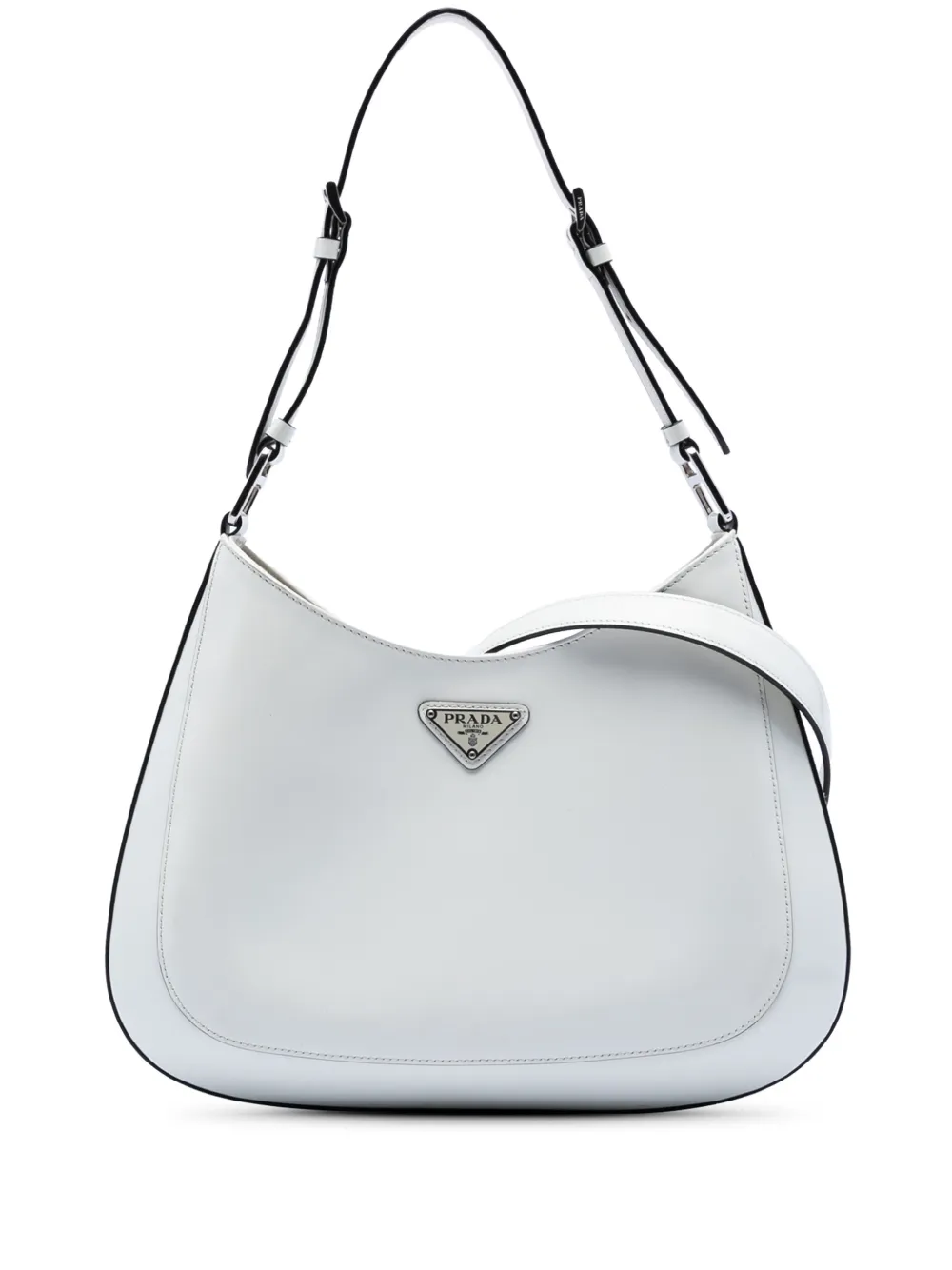 Prada Pre-Owned 2000-2013 Spazzolato Cleo shoulder bag - Bianco