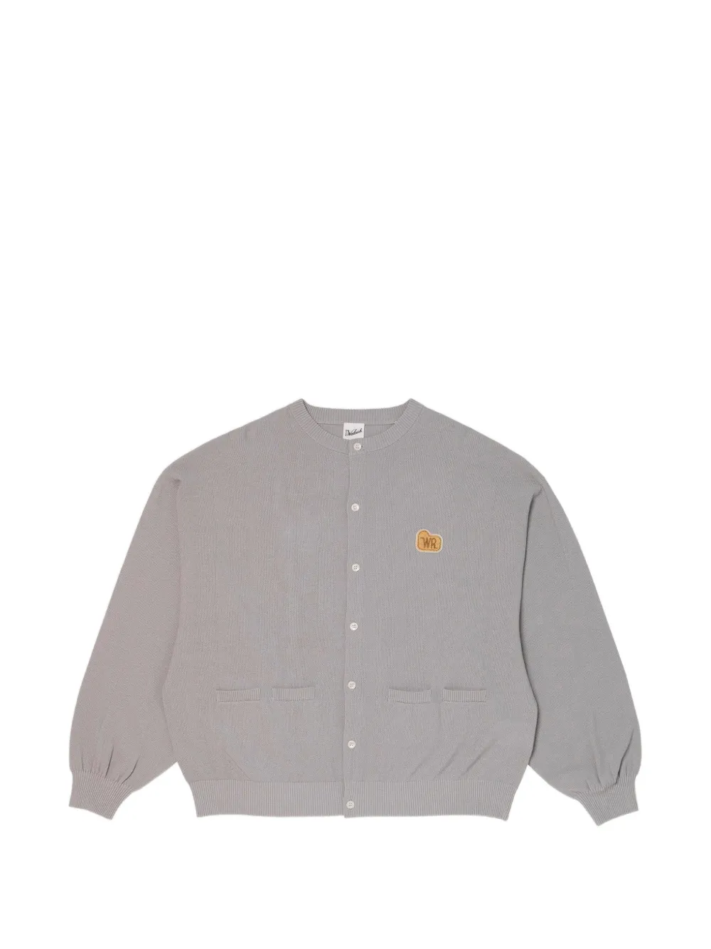 Woolrich cotton-pique logo-patch cardigan - Grau