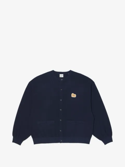 Woolrich cárdigan de tejido piqué con cuello redondo