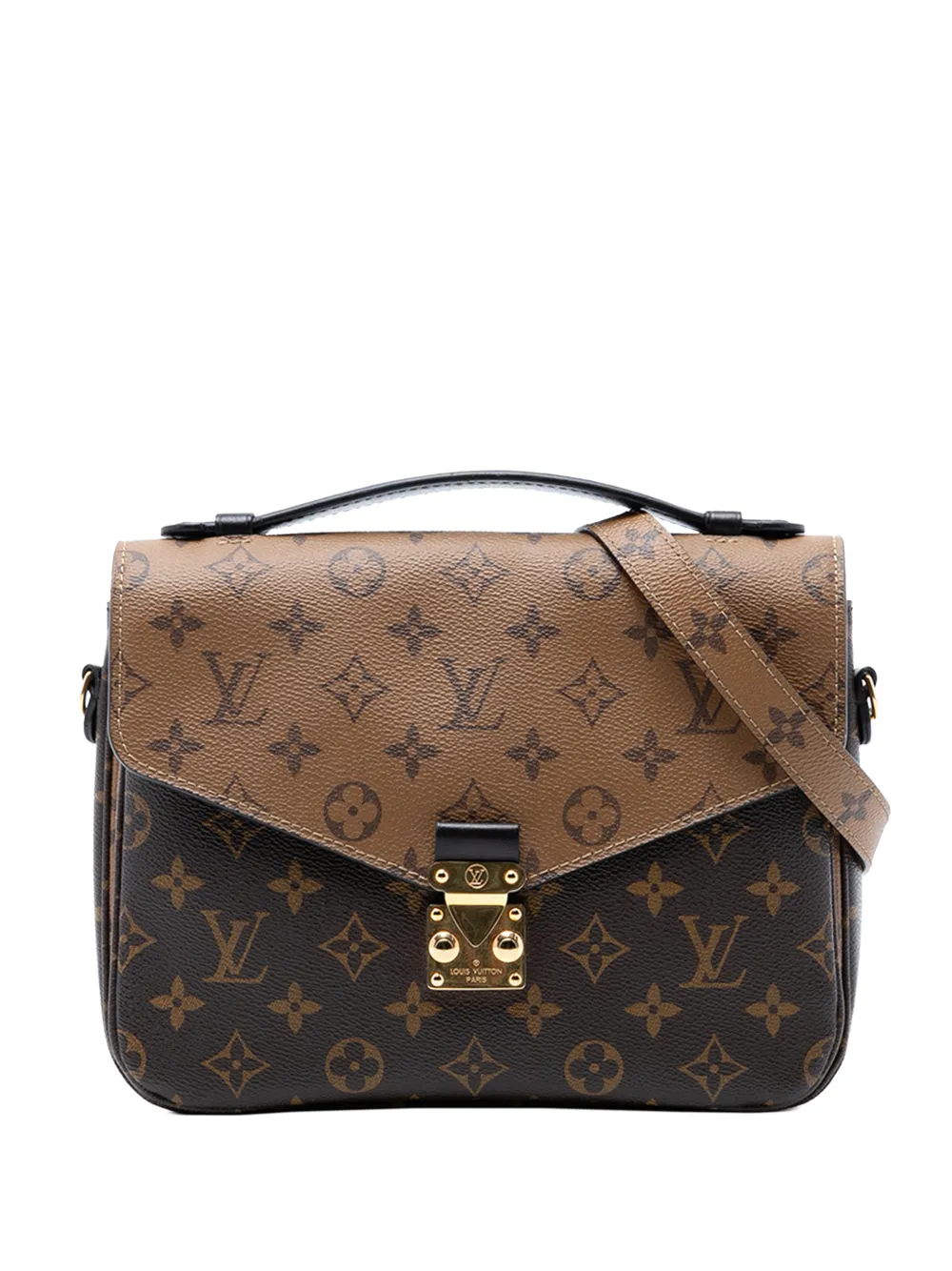 Louis Vuitton Pre-Owned 2017 Monogram Reverse Pochette Metis satchel - Marrone