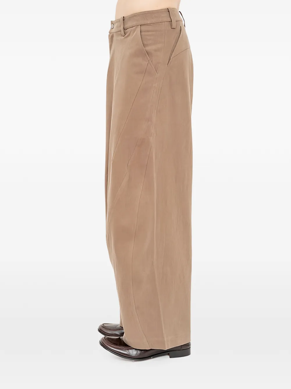 Joe Chia Cloudfold Trace broek Bruin