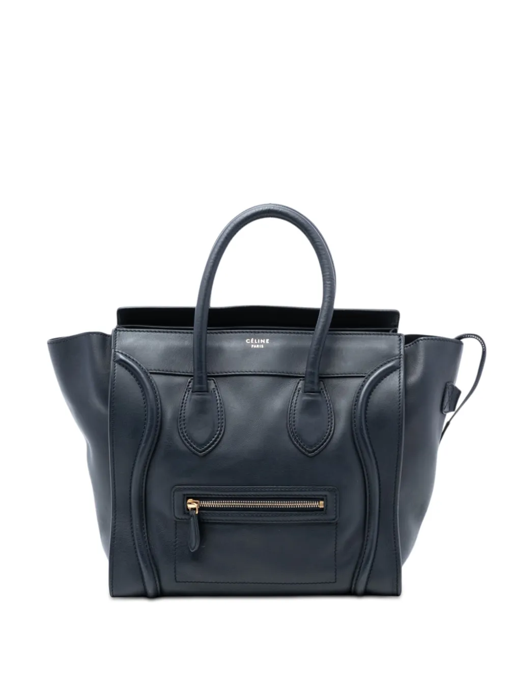 Celine Pre-Owned 2011 Mini Leather Luggage tote bag - Blu