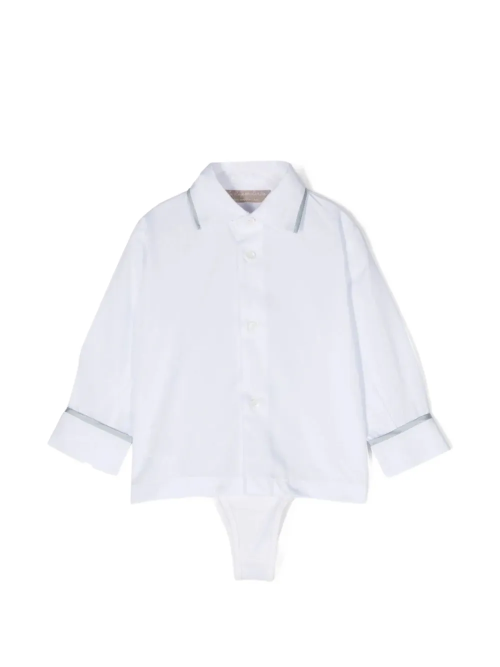 La Stupenderia layered-border shirt - Bianco