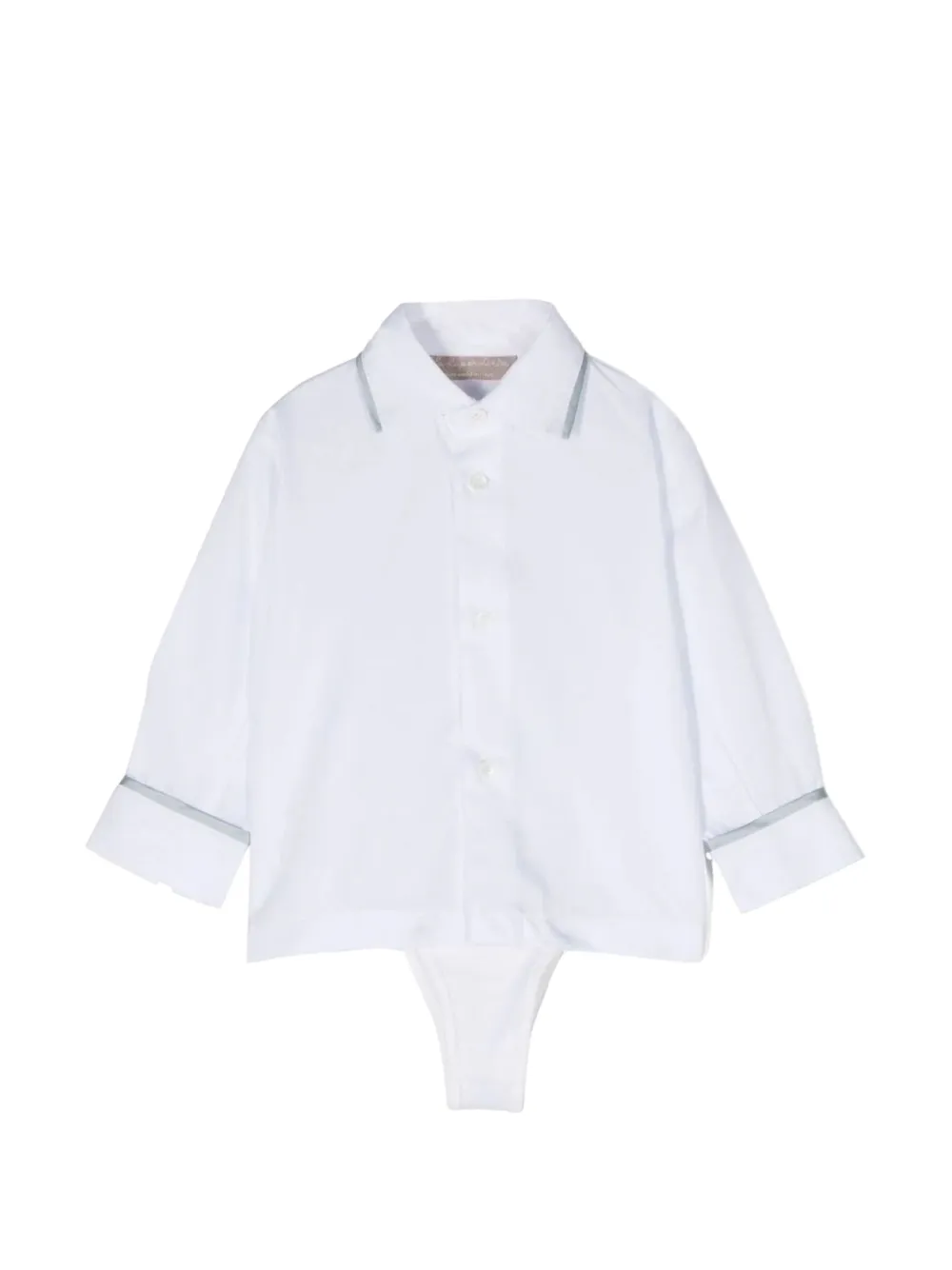 La Stupenderia layered-border shirt - Bianco