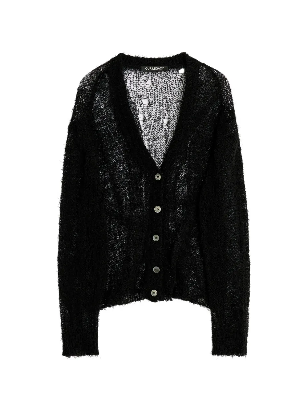 OUR LEGACY Academy V-neck cardigan - Nero