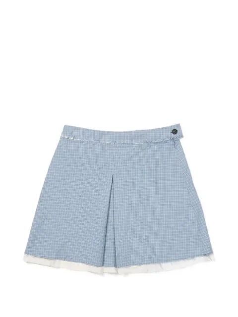 Camiel Fortgens checked mini pleated skirt