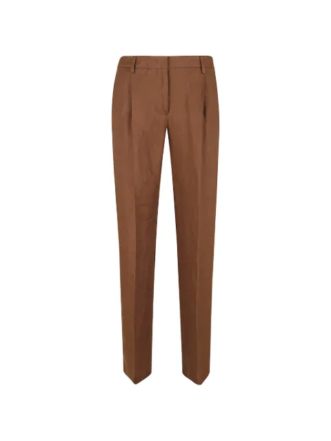 Lardini pleated pressed-crease trousers