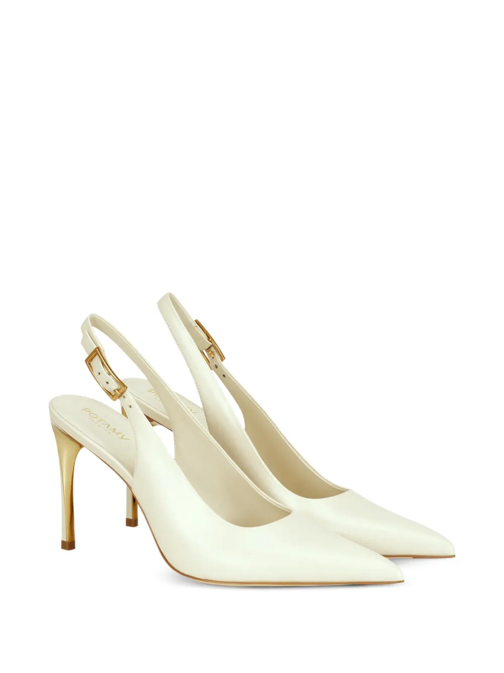 POTAMY Slingback pumps Wit