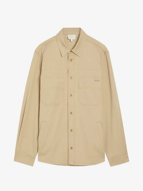 A.P.C. chamarra con logo bordado
