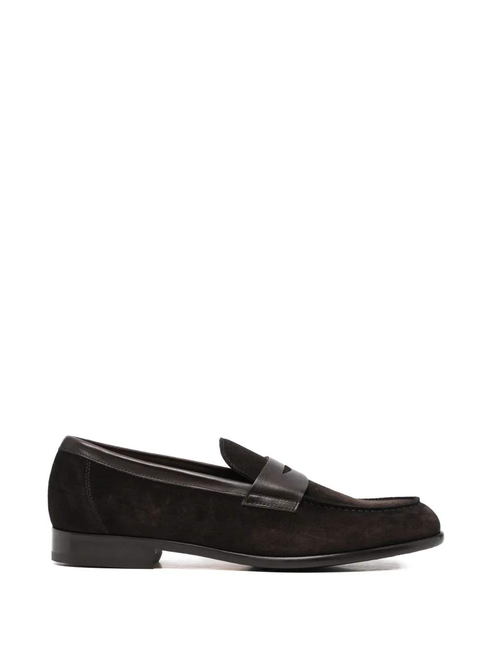 Doucal's suede penny loafers - Braun