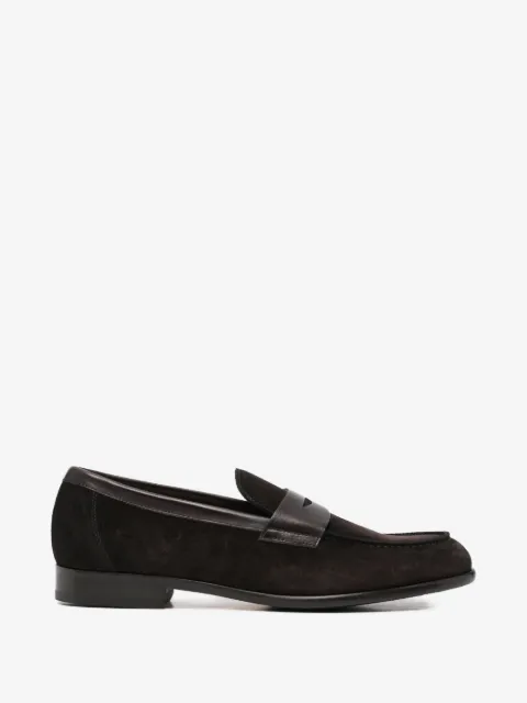 Doucal's suede penny loafers