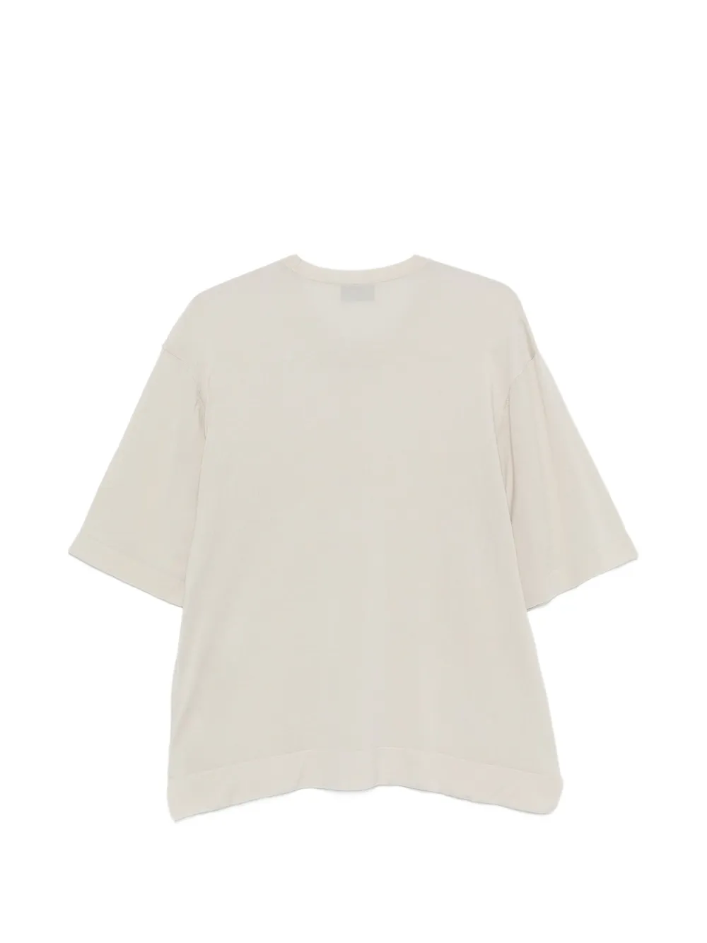 Officine Generale Fijngebreid T-shirt Beige