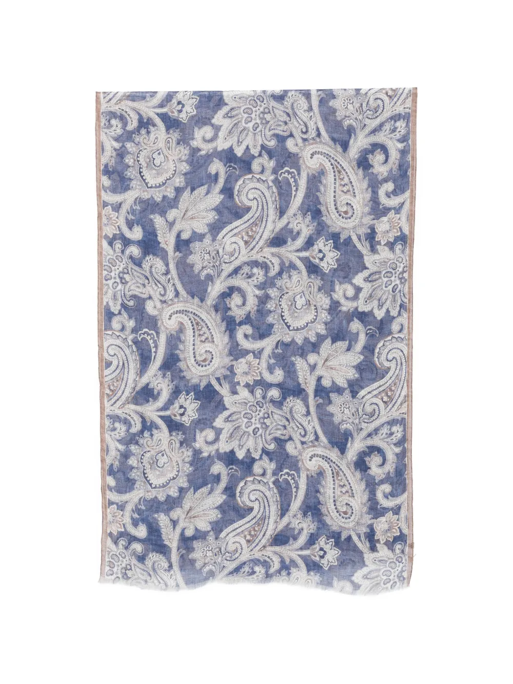 Dell'oglio Foulard con stampa paisley - Blu