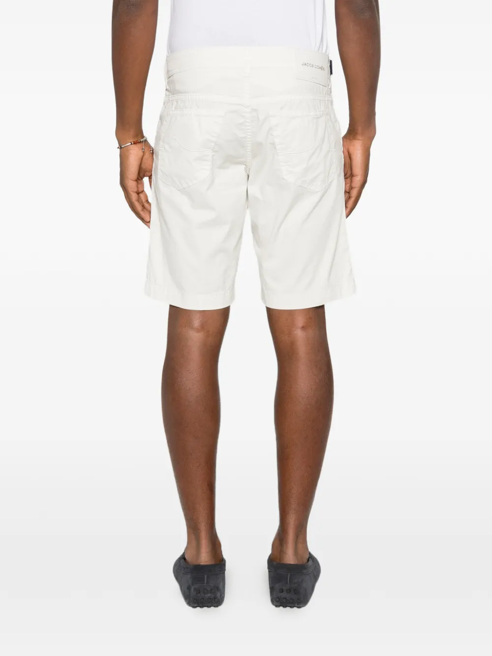 Jacob Cohën Shorts met logopatch Wit