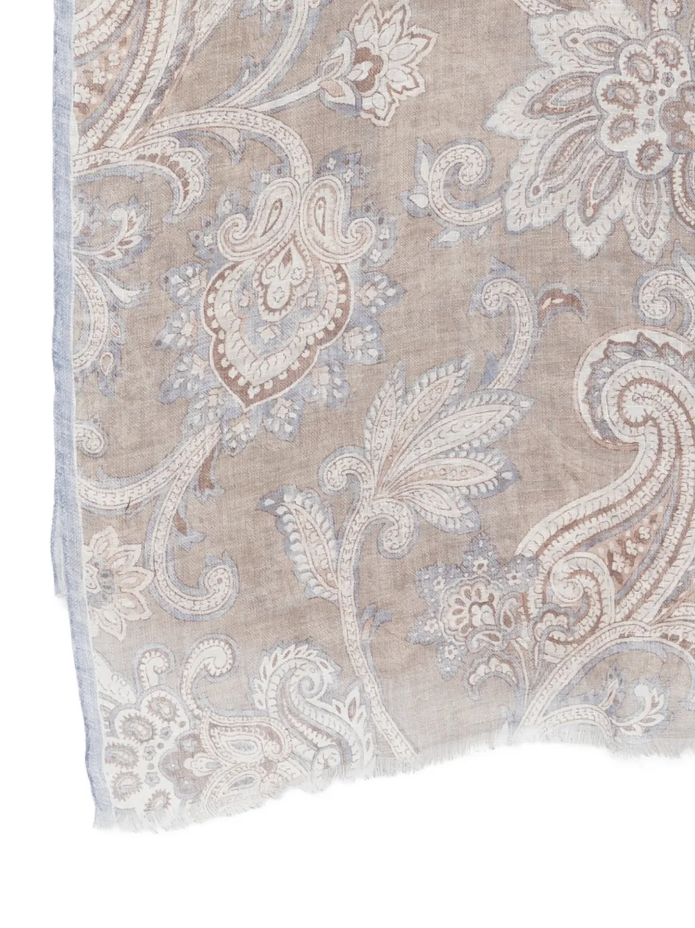 Dell'oglio Giglio sjaal met paisley-print Beige